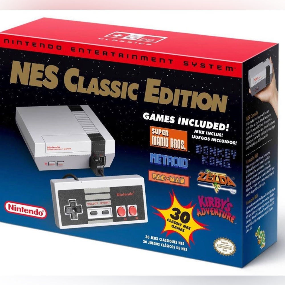 NWT NES Classic Edition with extra controller!